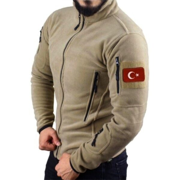 5 Cepli Çöl Rengi Taktik Polar Mont