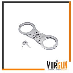 Gümüş Renkli Menteşeli Polis Asker Kelepçe - Şık ve Dayanıklı