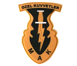 M.A.K Özel Kuvvetler Silikon Peç Patch - Çöl Sarısı Renk