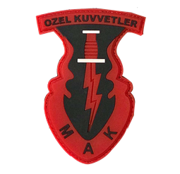 M.A.K Özel Kuvvetler Kırmızı Silikon Patch - Şık ve Dayanıklı
