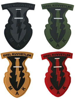M.A.K Siyah Silikon Peç Patch - Özel Kuvvetler Tasarımı