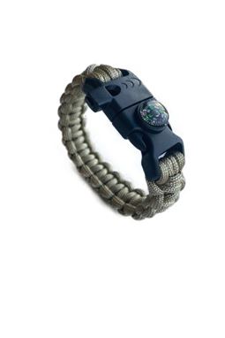 Bej Renkli 5 Fonksiyonlu Paracord Bileklik - Şıklığın ve Fonksiyonun Buluşması