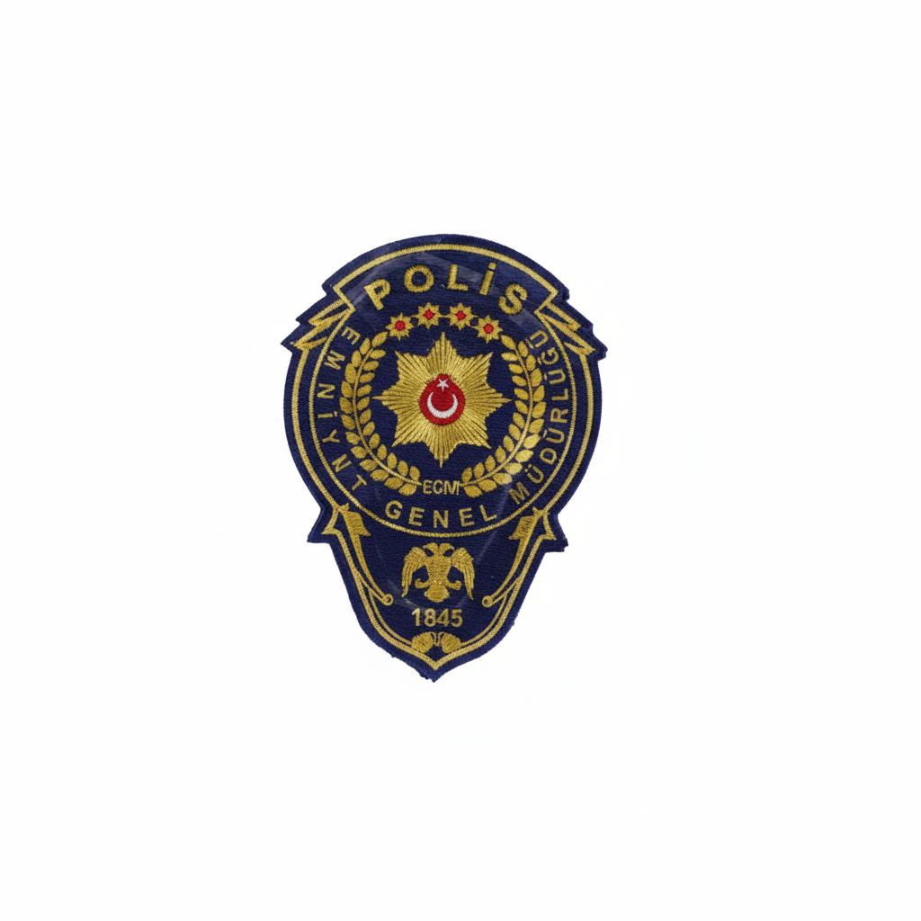 Polis Emniyet Müdürü Göğüs Arması - Profesyonel Kullanım için