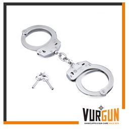 Şık Gümüş Zincirli Polis Asker Kelepçe - Dayanıklı Tasarım