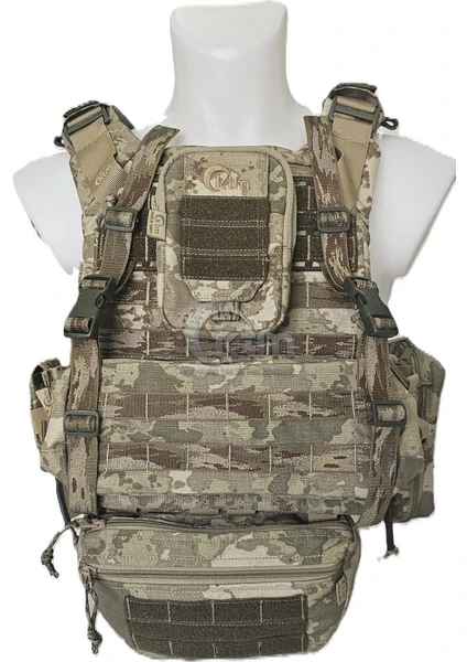 Kuyak-Ata® Model-4 Makinalı Tüfek Hücum Yeleği – Kara Kuvvetleri TSK Kamuflaj Deseni