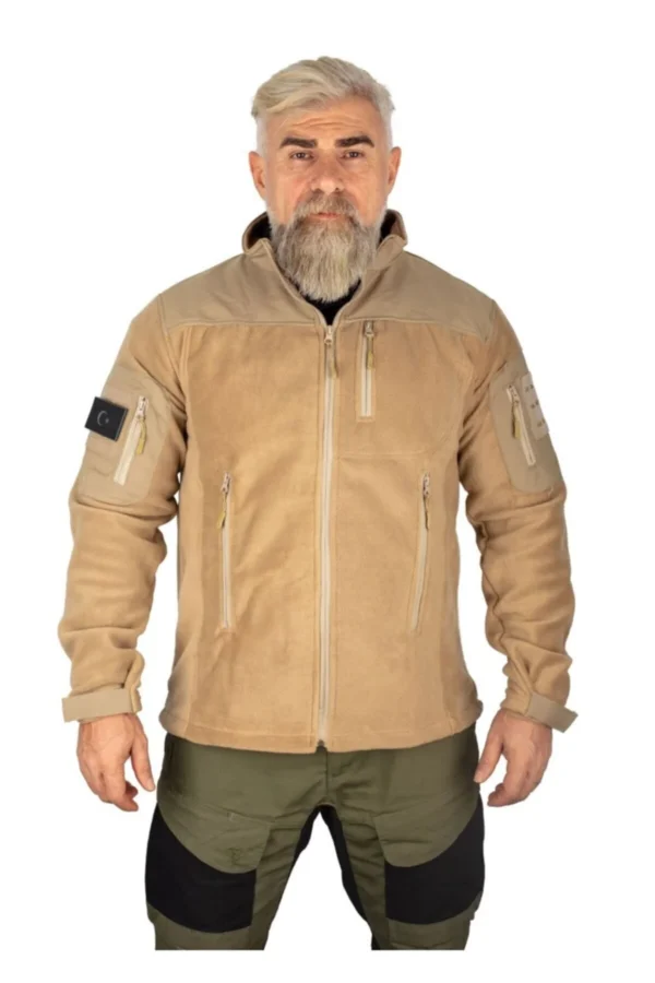 Çöl Rengi Taktik Polar Mont