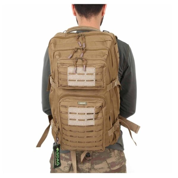 Açıkalın Bej Su Geçirmez Çok Gözlü Kampçı-Seyahat-Dağcı-Outdoor-Askeri Taktik Sırt Çantası