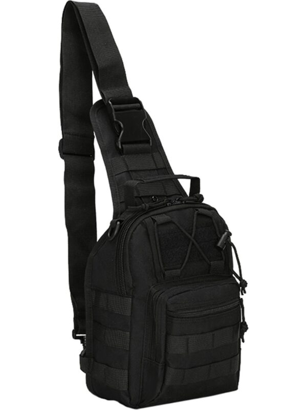 Siyah Taktik Omuz & Göğüs Çantası